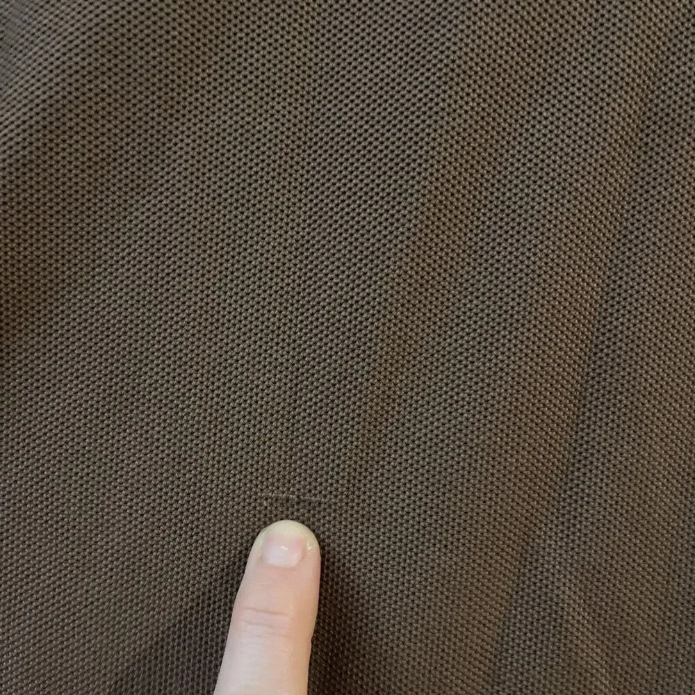 Tommy Bahama Polo Shirt top Mens 2XL XXL Brown Solid Pima Cotton Short Sleeve - Picture 4 of 4